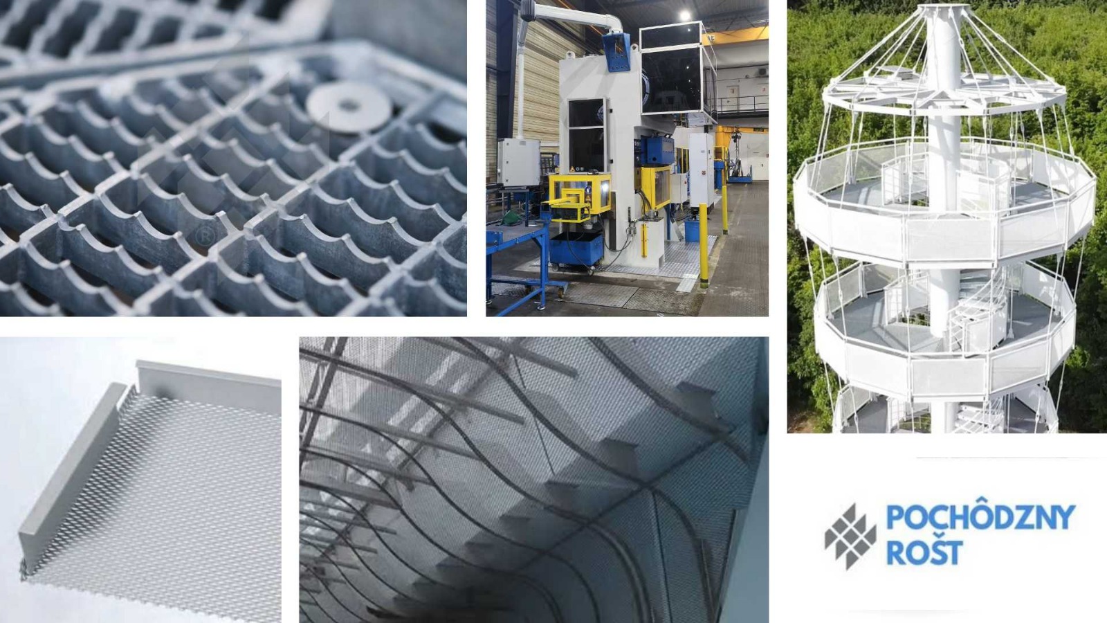 Plechový rošt Pochozový rošt